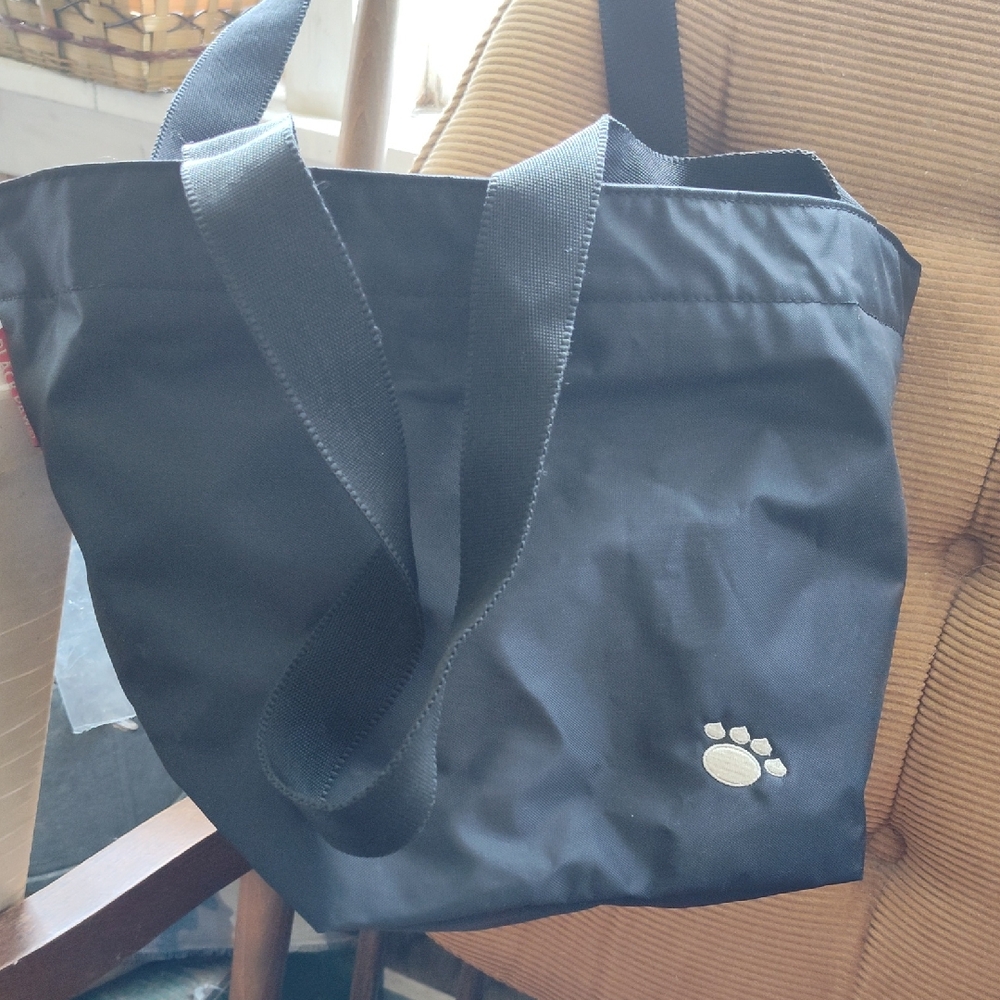 Black Paw New York Tote Bag with Paw Print Logo